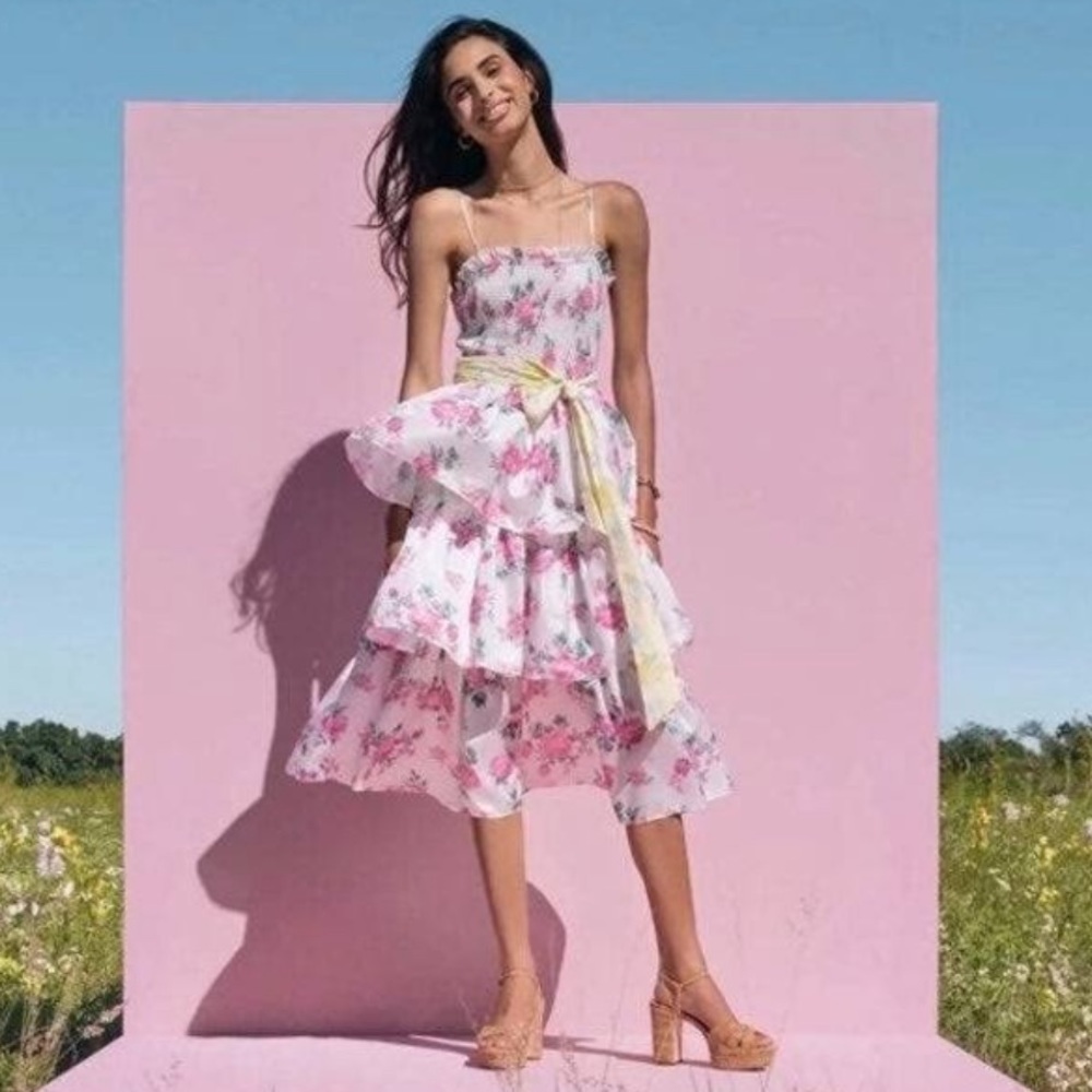 LoveShackFancy X Target Elise Dress Small - Women | Color: Pink |